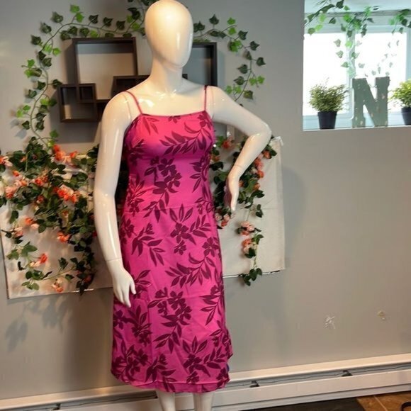 CUPSHE Pink Backless Fitted Waisted A-Shape Dress Size Large - Picture 5 of 13